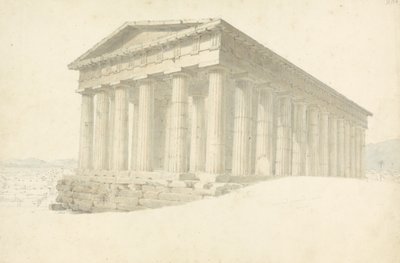 Temple, from A Collection of drawings from a Sketchbook: in Four Cloth Boxes, spine lettered Continental Drawings by Robert Smirke